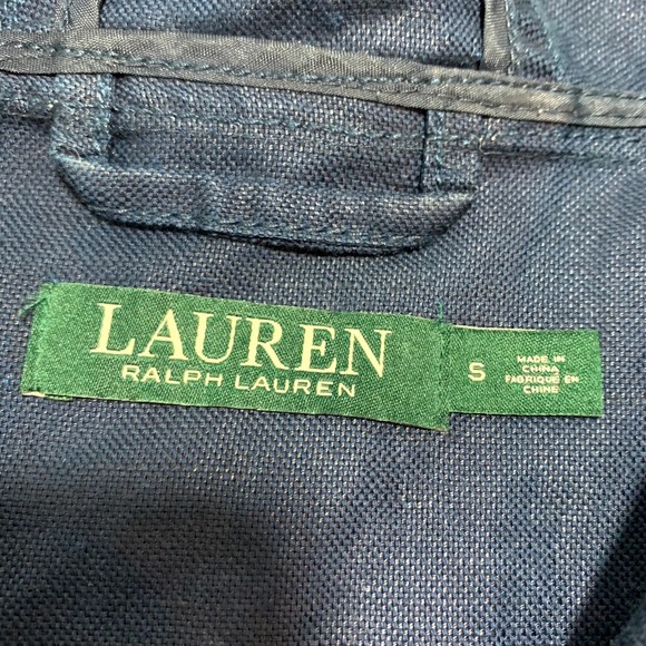 Lauren Ralph Lauren Linen Blend Hooded Canvas Jacket - Picture 7 of 7